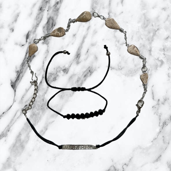 3 for $15 Live Love Dream Choker & Bracelet Set - Picture 1 of 6